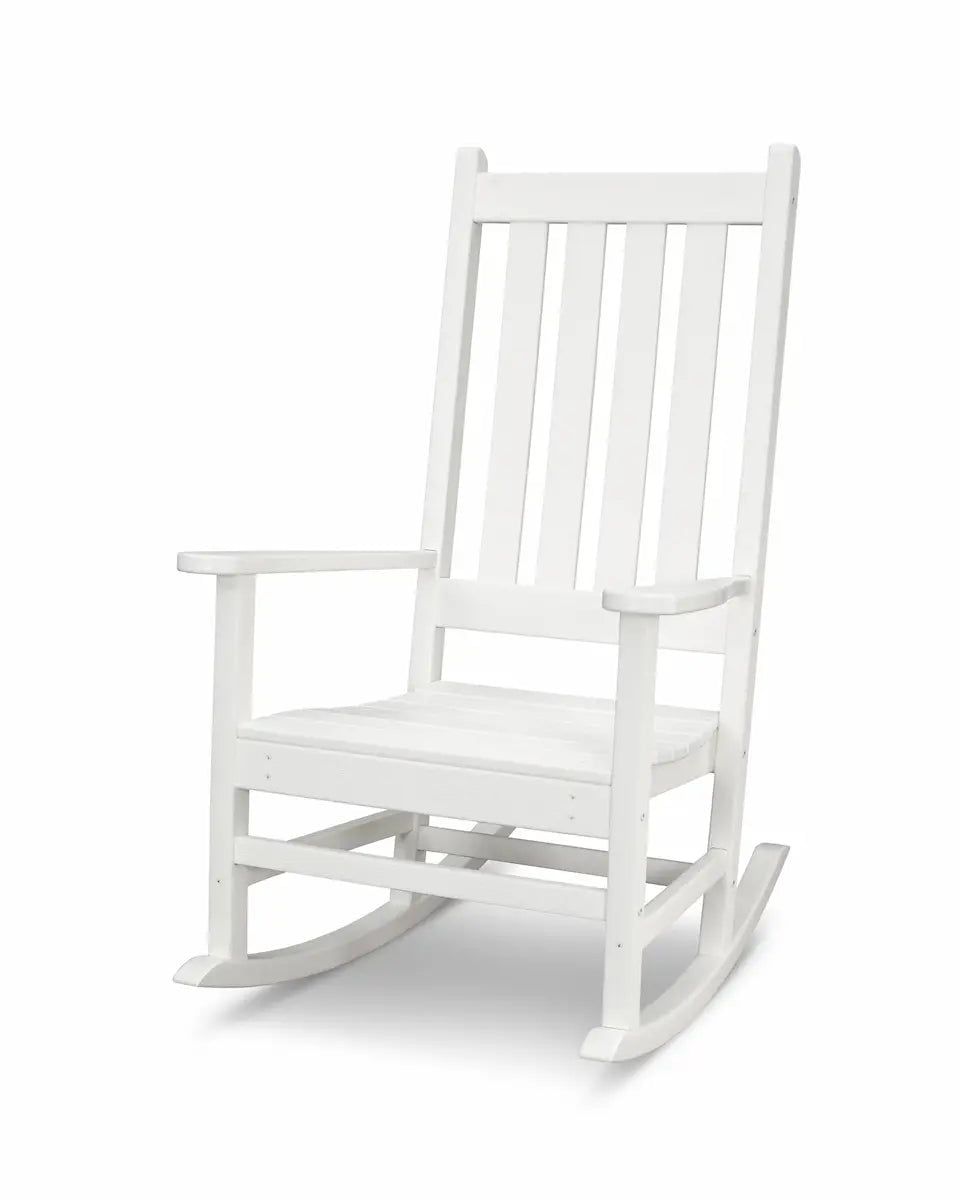 POLYWOOD Vineyard Porch Rocking Chair Outdoor Chairs Vintage White 12031445