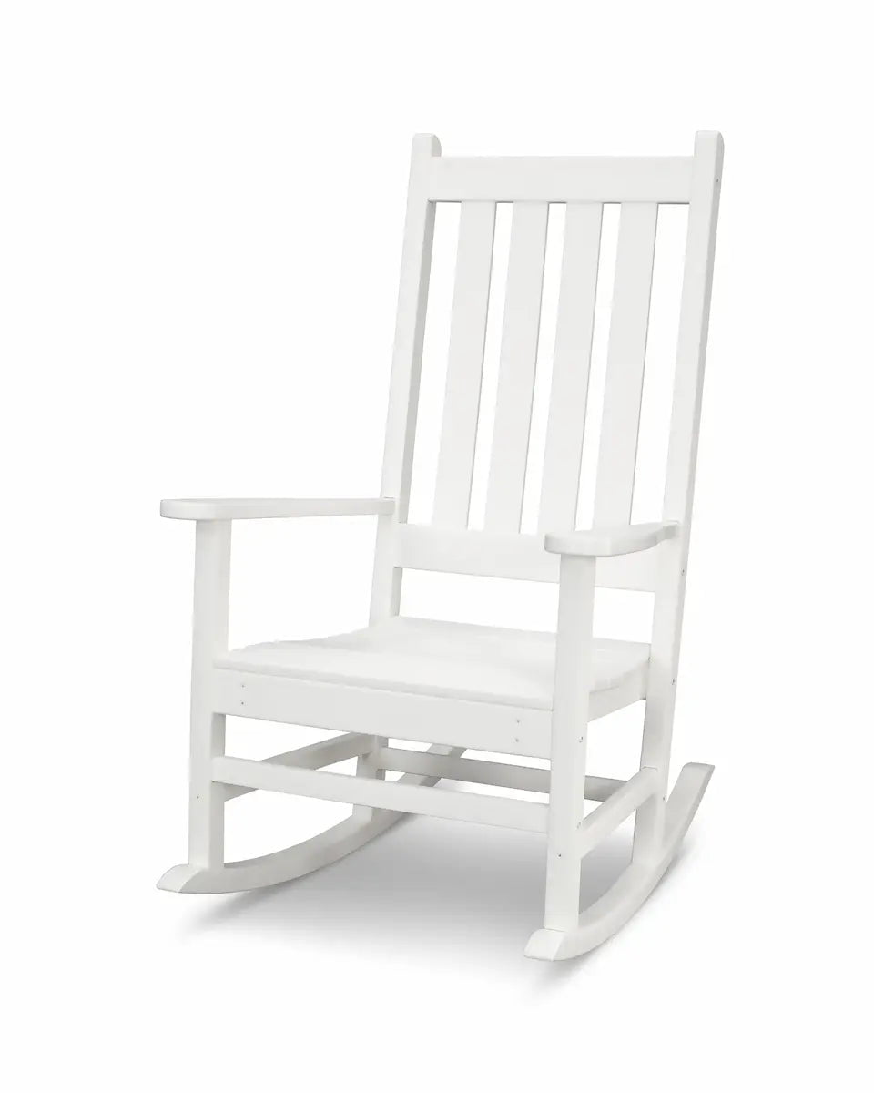 POLYWOOD Vineyard Porch Rocking Chair Outdoor Chairs White 12031446