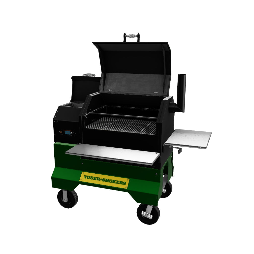 Yoder Smokers YS640s Pellet Grill on Competition Cart Limited Edition Colors