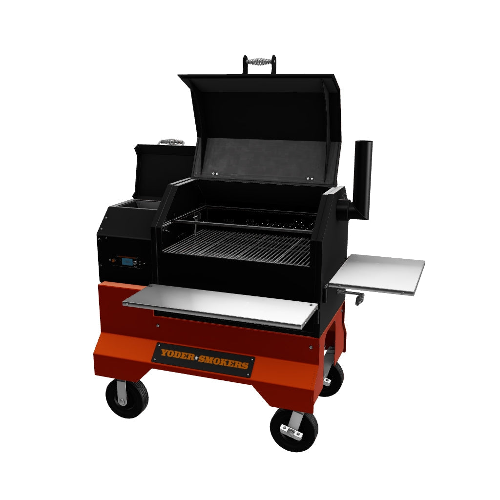 Yoder Smokers YS640s Pellet BBQ Grill on Competition Cart