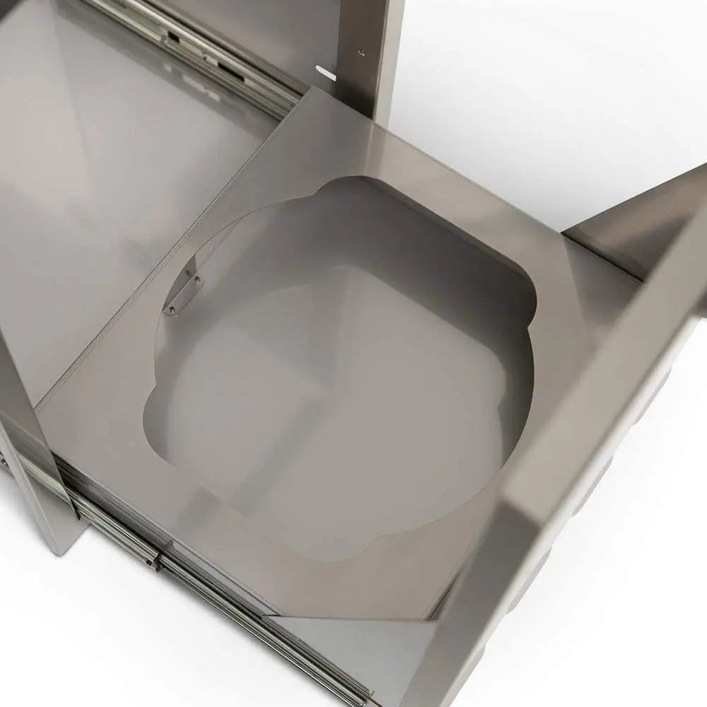 Quivira 20 Inch Rollout Propane/Trash Drawer with One Trash Can Cabinets & Storage 12039565