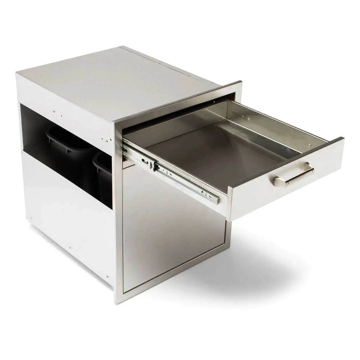 Quivira Trash and Recycle Rollout with Single Drawer Cabinets & Storage 12025667