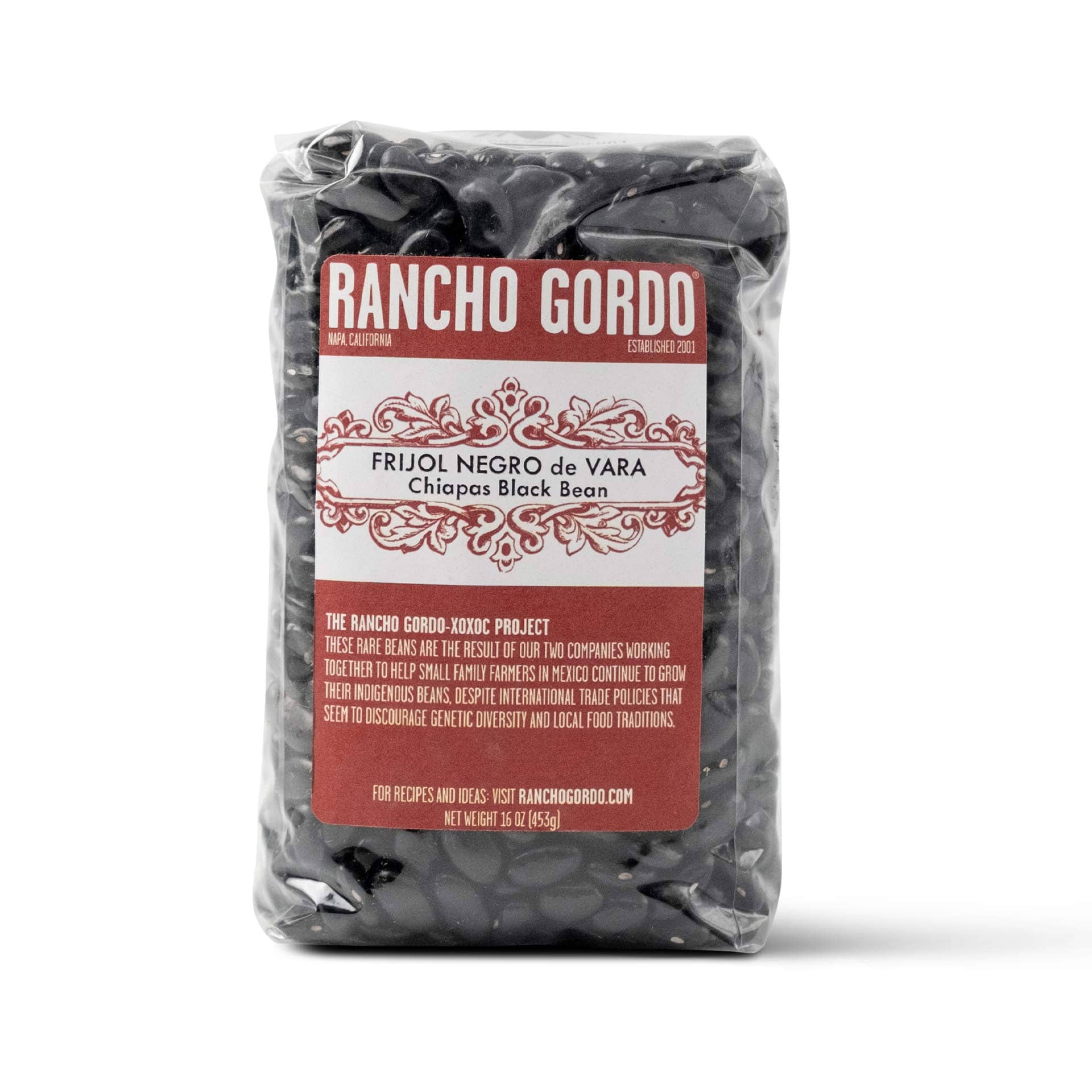 Rancho Gordo Chiapas Black Beans, Dry