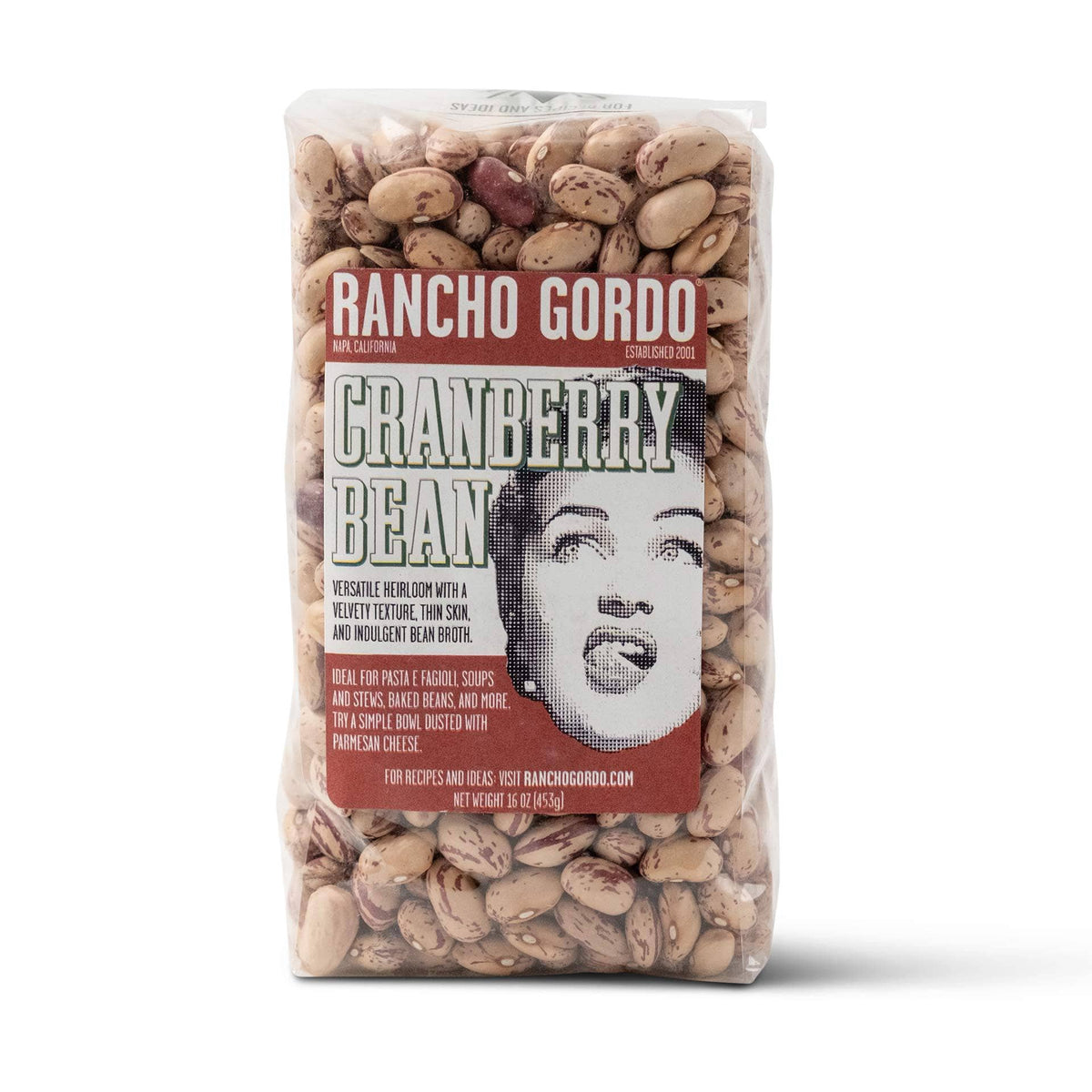 Rancho Gordo Cranberry Beans, Dry