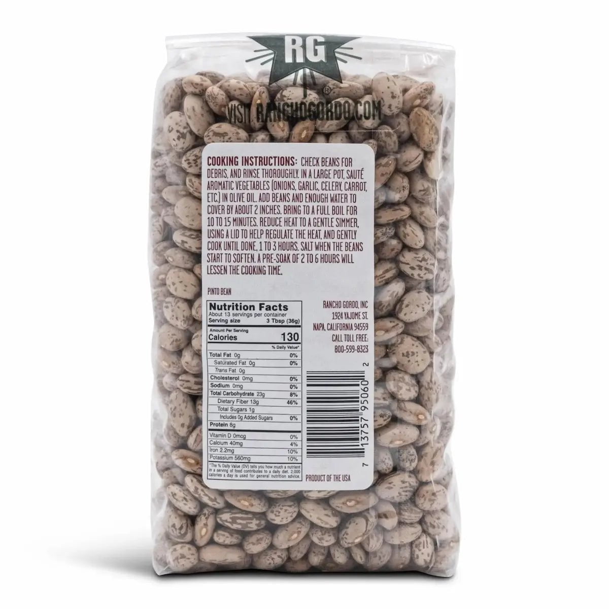 Rancho Gordo Pinto Beans Beans 12042839