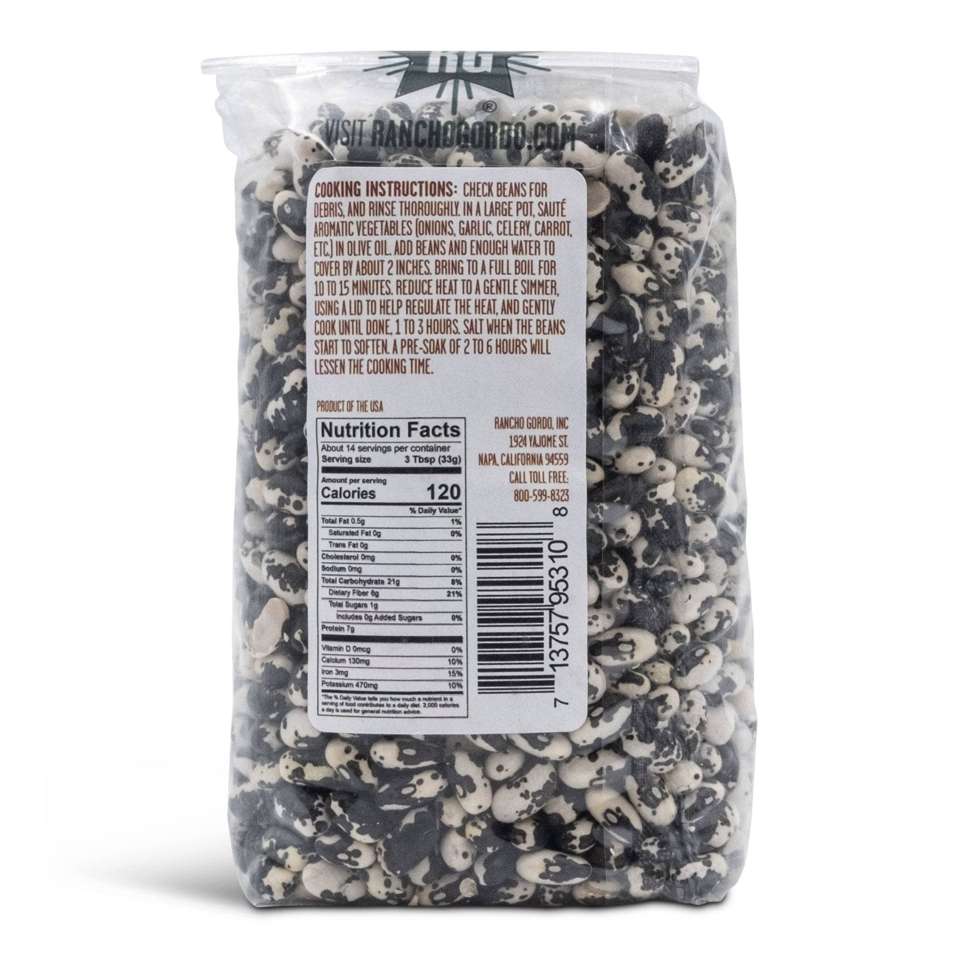 Rancho Gordo Dry Vaquero Beans