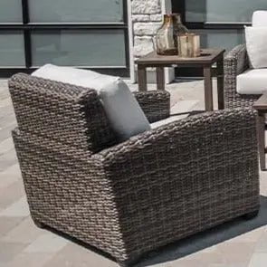 Ratana Coral Gables Club Chair with Switch Flax Cushions Outdoor Seating 12038938