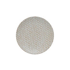 Round Stoneware Plate with Snowflake Pattern Seasonal & Holiday Decorations