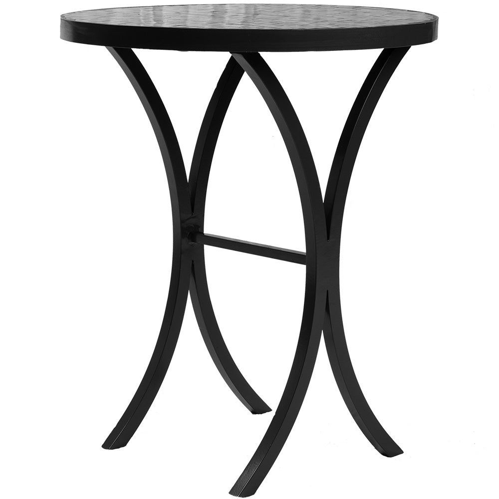 SALE! KNF Neille Olson 18" Round Side Table with Shorewood Mist Mosaic Top 12029792