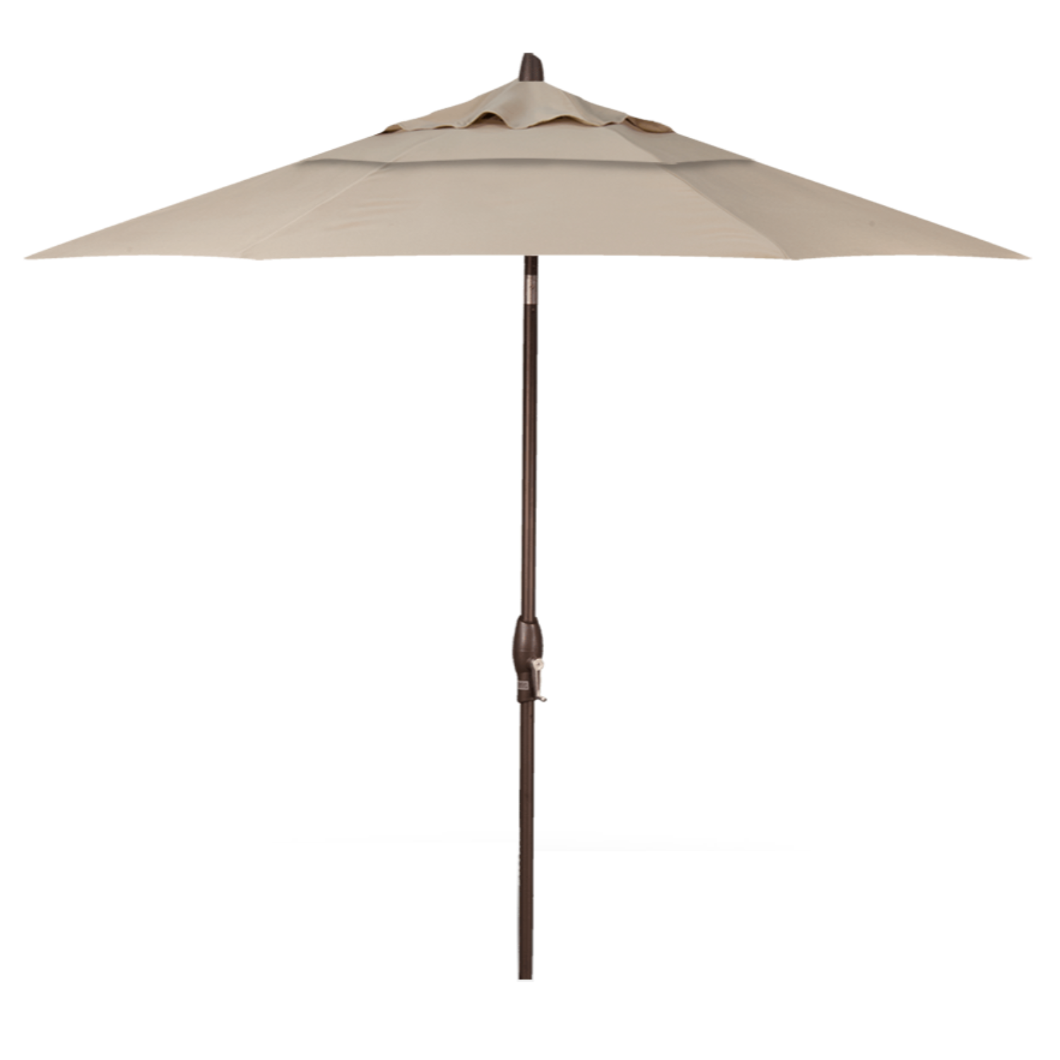SALE! Treasure Garden 9' Auto Tilt Octagon Umbrella with Bronze Frame and Antique Beige Fabric with Double Wind Vents Outdoor Umbrellas & Sunshade 12028719