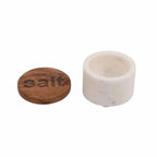 Salt and Pepper Container with Wood Lid, 2 Styles Salt & Pepper Shakers