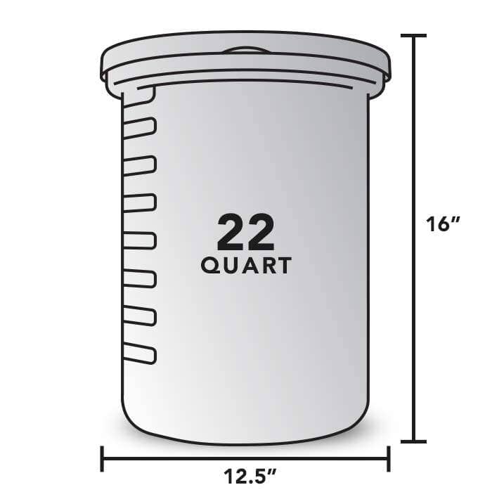 The Briner Buckets Set of 3.5 qt, 8 qt, and 22 qt.