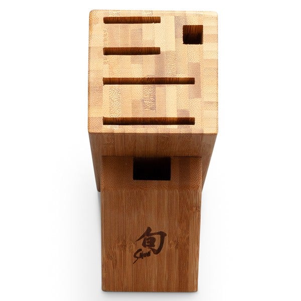 Shun 6-Slot Slimline Bamboo Knife Block Knife Blocks & Holders 12029728