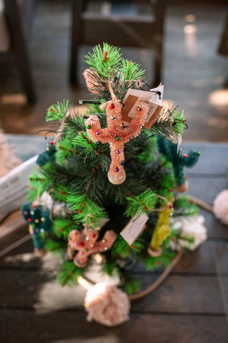 Sisal Cactus Ornament Holiday Ornaments Dark Green Cactus 12039954