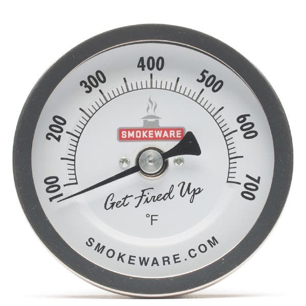 SmokeWare 3 inch Easy Read Thermometer White 12025401