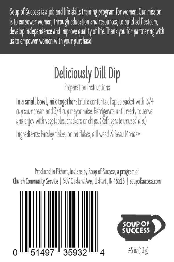 Soup of Success Deliciously Dill Dip Soups & Broths 12042229