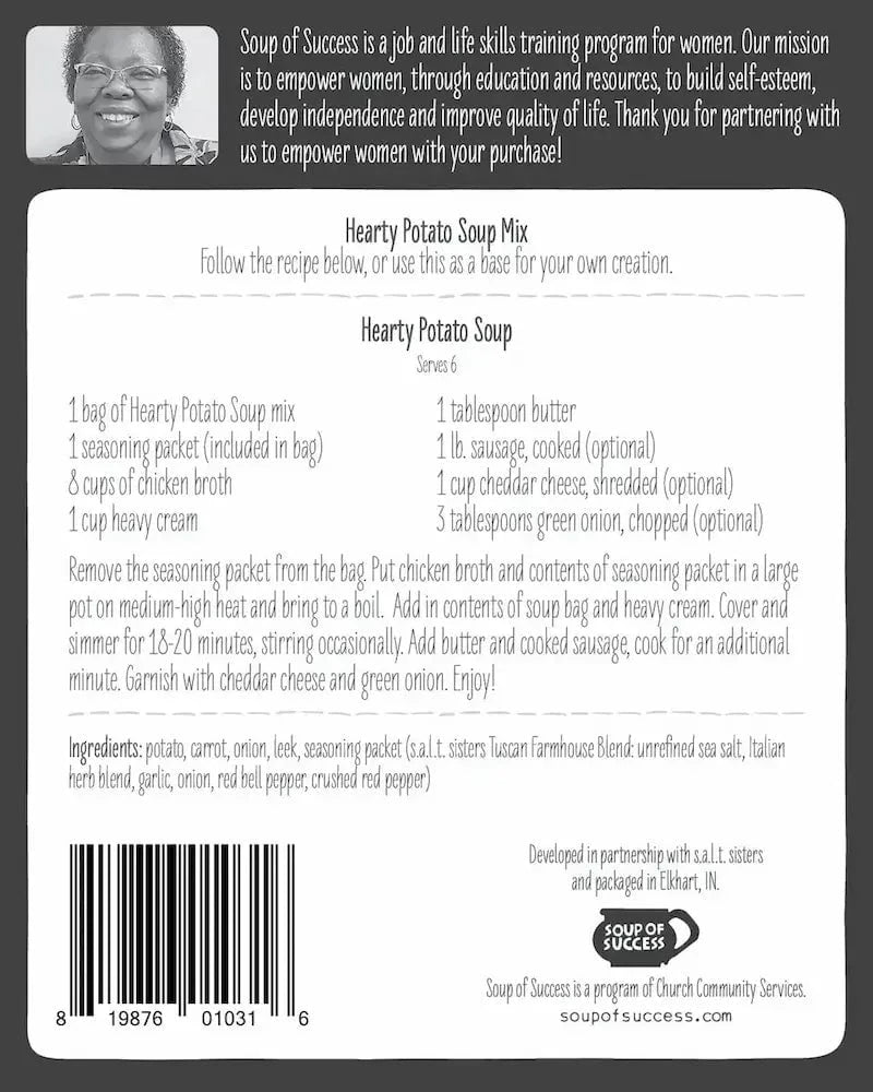 Soup of Success Hearty Potato Soup Mix Soups & Broths 12041962