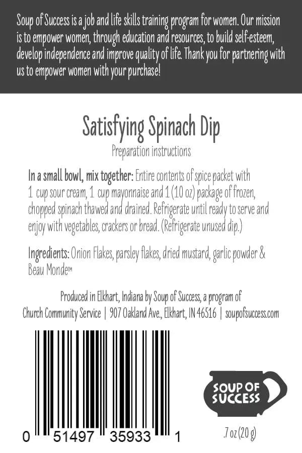 Soup of Success Satisfying Spinach Dip Soups & Broths 12042230