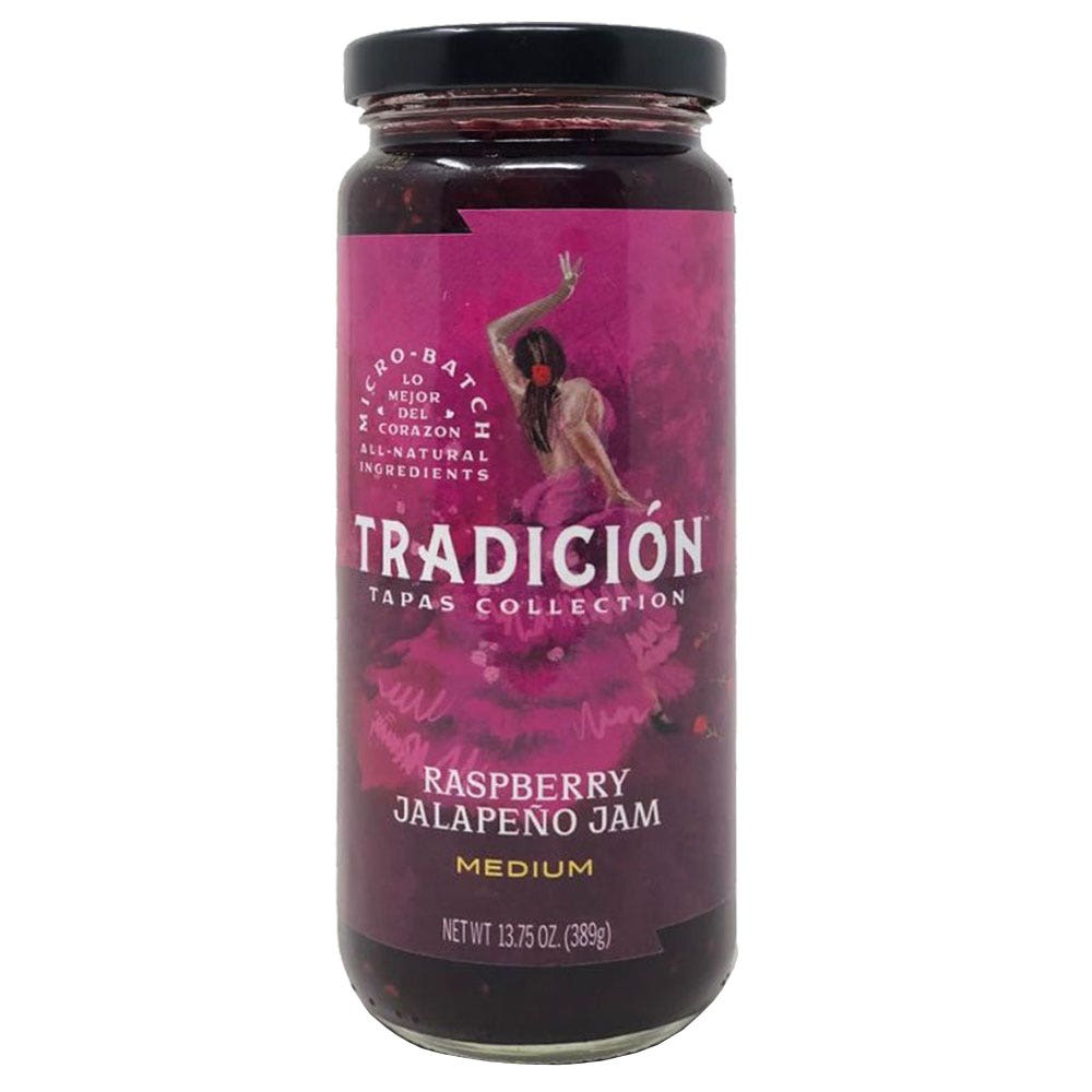 Spicin Tradicion Raspberry Jalapeno Jam Medium, 13.75 oz. Condiments & Sauces 12032705