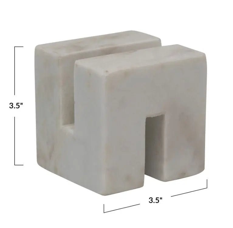 Square Marble Cookbook Stand or Decorative Object Decor 12039633