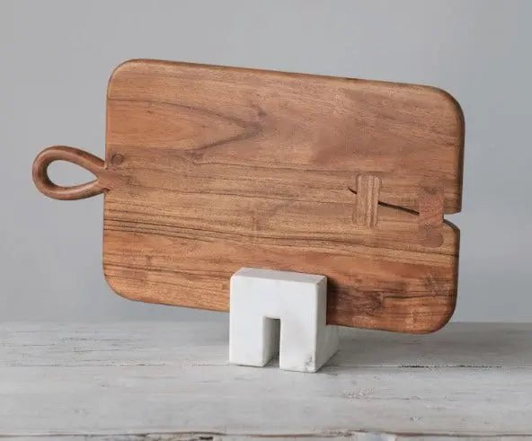 Square Marble Cookbook Stand or Decorative Object Decor 12039633