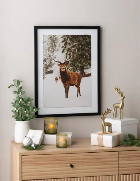 Standing Deers in Gold Seasonal & Holiday Decorations