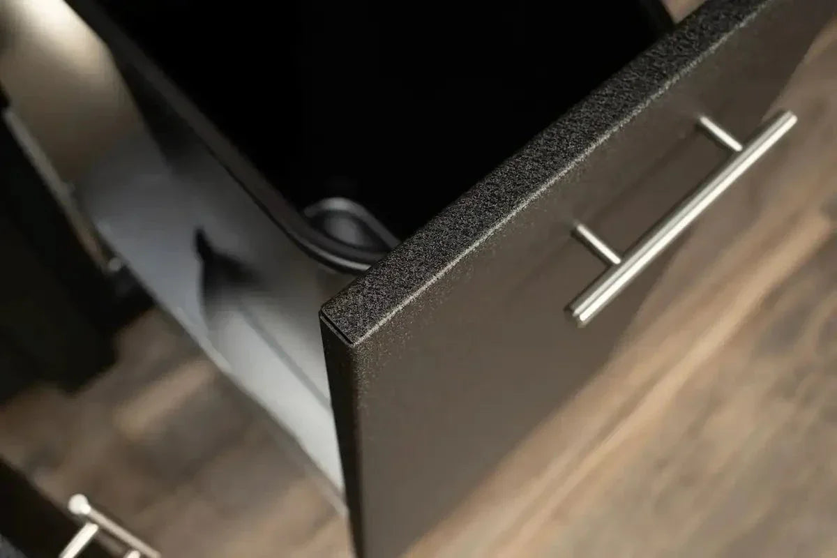 Stoll 71″ Graphite Island with Brushed Stainless Top & Napoleon Stainless BBQ Grill Outdoor Kitchen