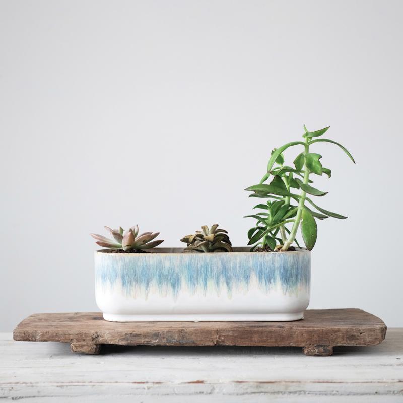 Stoneware Window Planter with 3 Sections 12037786