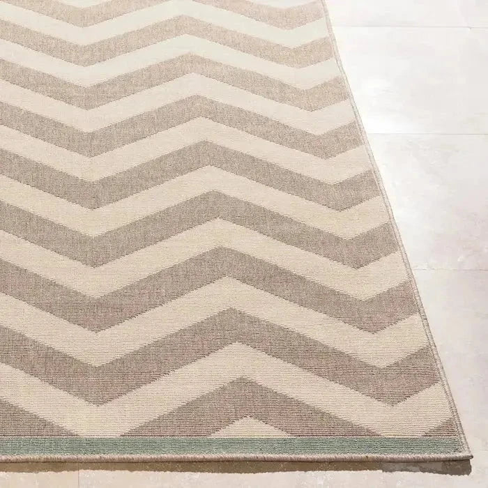 Surya 5x7 Chevron Caramel & Cream Outdoor Rug Rugs 12028224