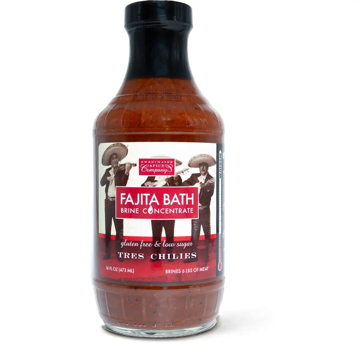 Sweetwater Spice Bath Brine Concentrate Marinades & Grilling Sauces Spice Tres Chilies Fajita 12020911