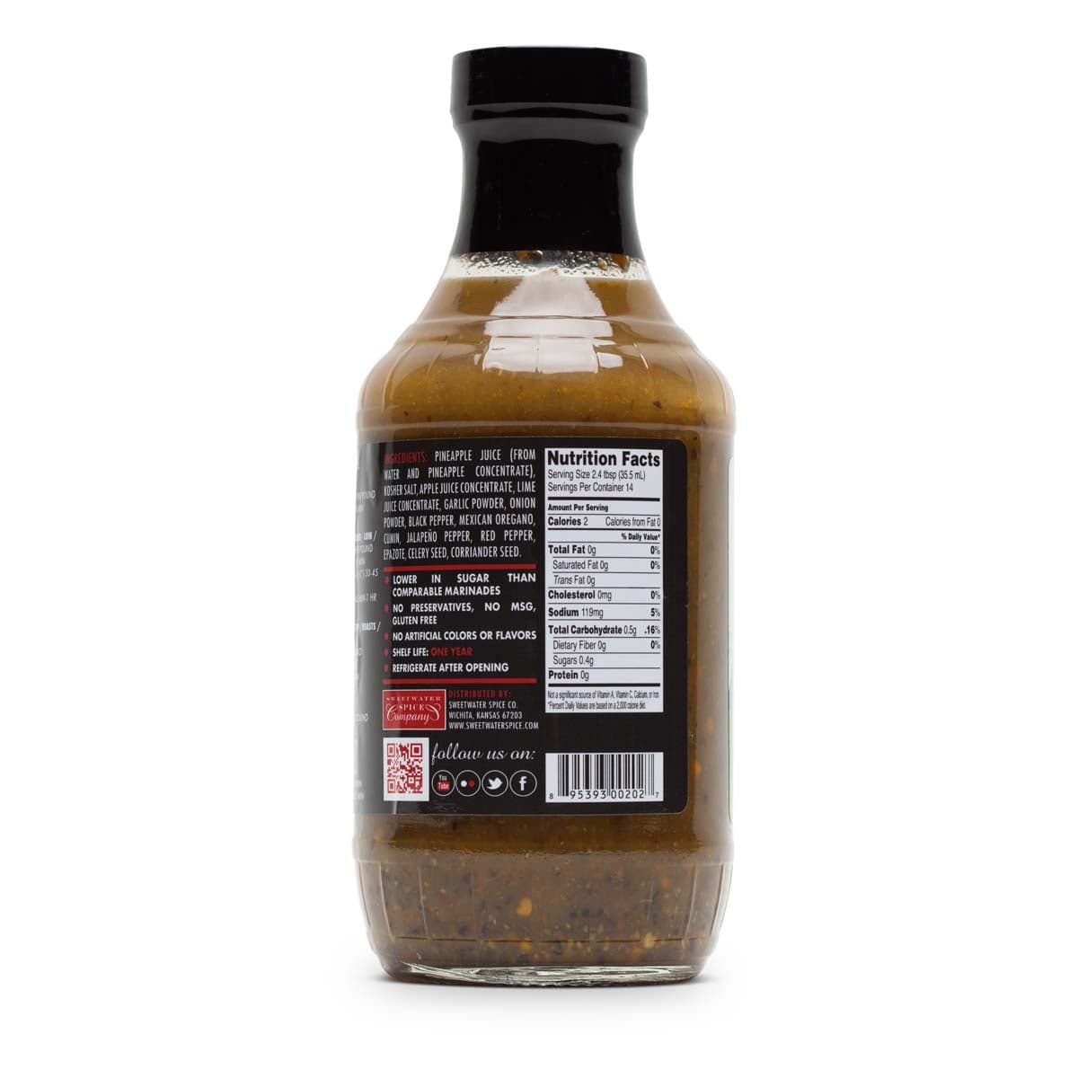 Sweetwater Spice Lime Jalapeno Fajita Bath Brine Concentrate Marinades & Grilling Sauces 12020910