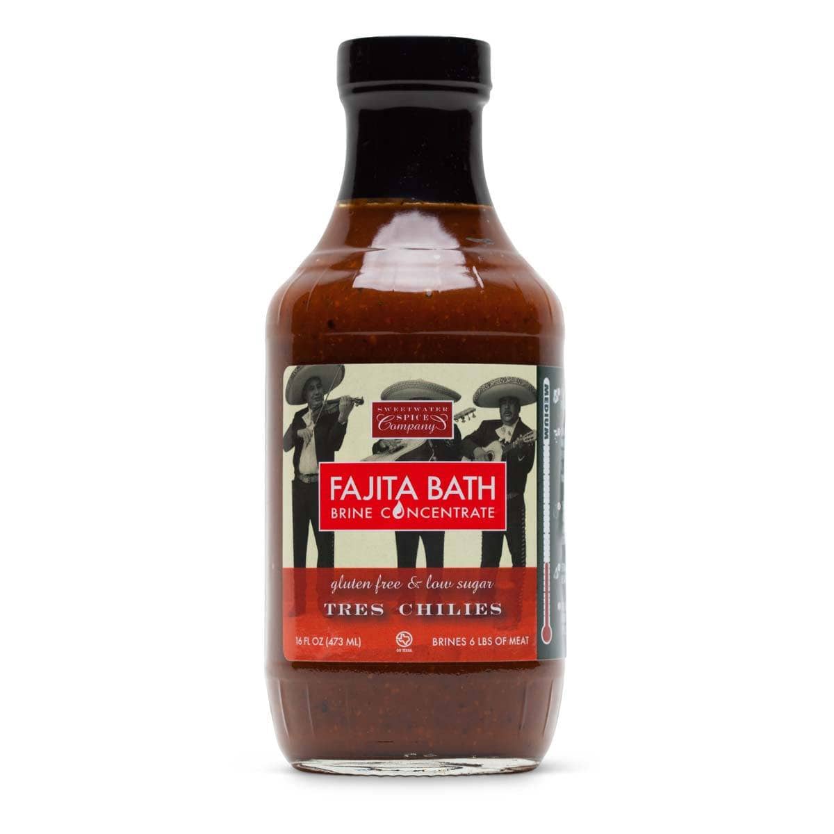 Sweetwater Tres Chilies Fajita Brine for Beef, Pork, Chicken