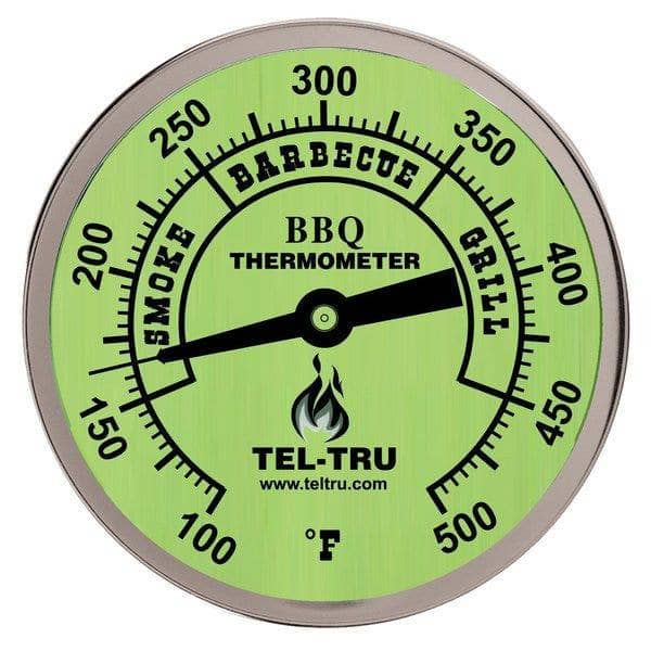 TelTru BQ300 3" Glow Dial Barbecue Thermometer