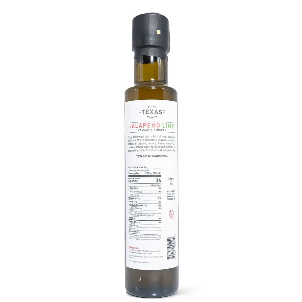 Texas Olive Ranch Jalapeno Lime White Balsamic Vinegar, 250ml Vinegar 12045481