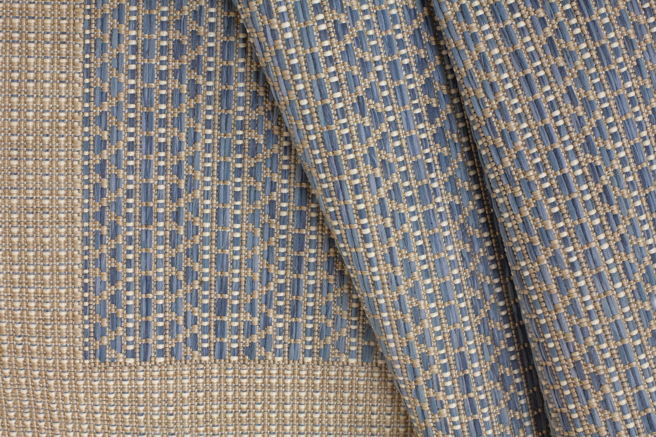 Treasure Garden 5x7 North Shore Sky Blue Outdoor Rug