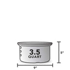 The Briner Buckets Kitchen Tools & Utensils 3.5 Quart – 9”D x 5”H 12035144
