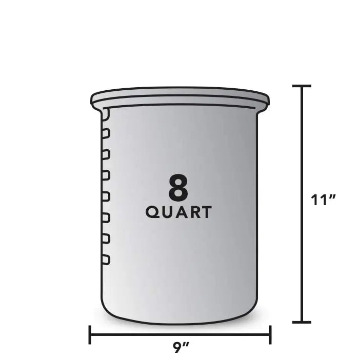 The Briner Buckets Kitchen Tools & Utensils 8 Quart - 9"D x 11"H 12023495