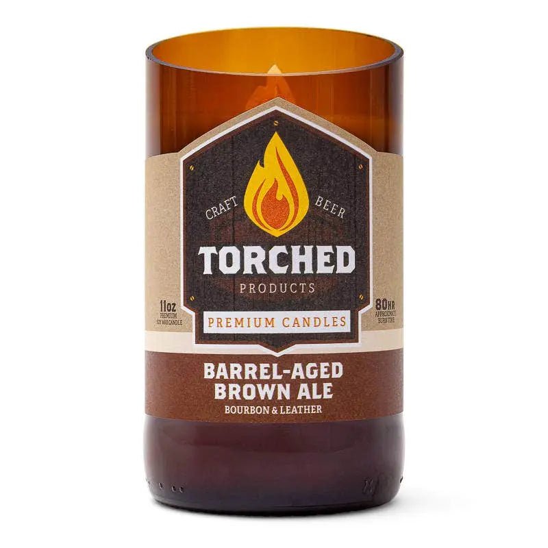 Torched Beer Bomber Candles Candles Barrel-Aged Brown Ale 12030877