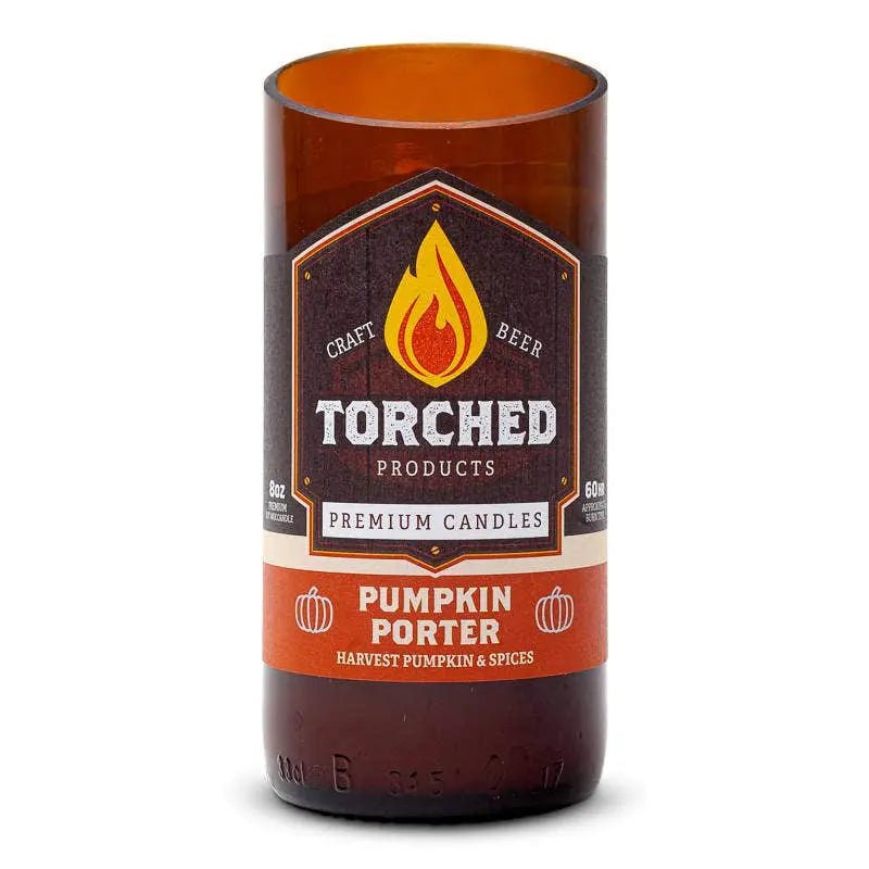 Torched Beer Bottle Candles Candles Pumpkin Porter 12030879