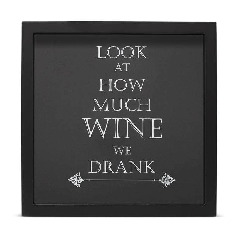 Torched Look at How Much Wine We Drank Shadow Box