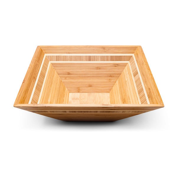 Totally Bamboo 12 inch Square Inlay Bowl Decorative Bowls 12028040