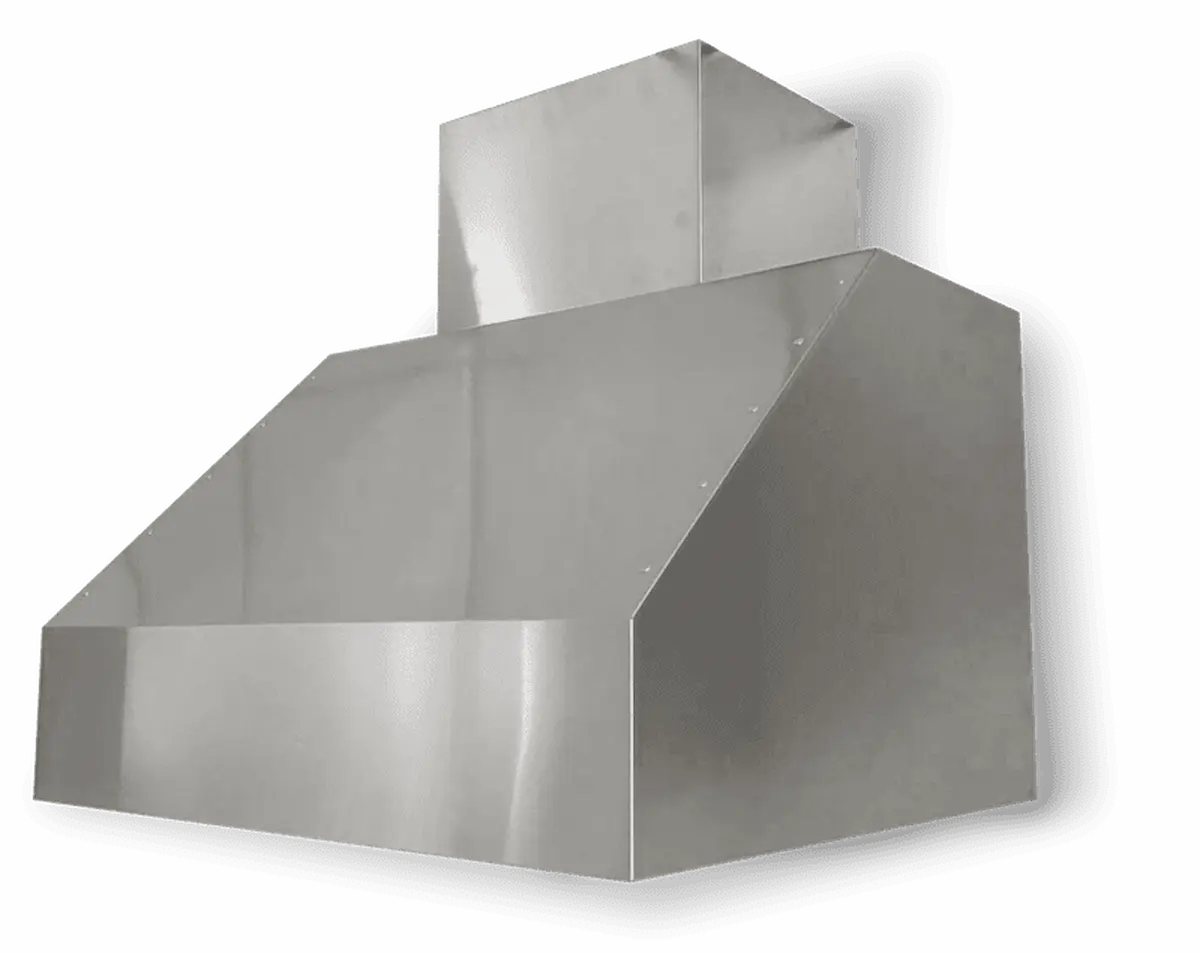 Tradewind 7200 Series Straight Sided Wall-Mount Outdoor Hood with Internal Blower Vents & Flues 36 12048441