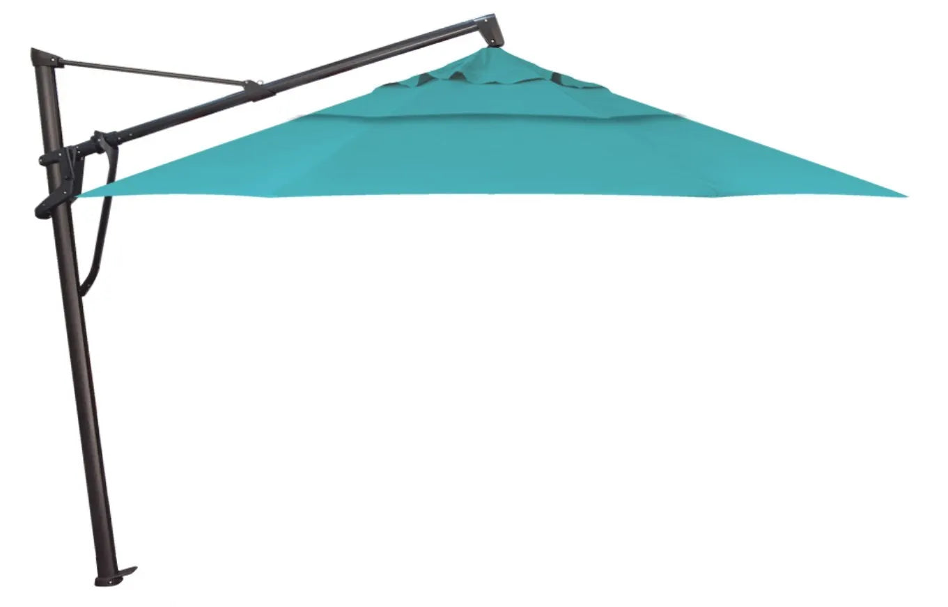 Treasure Garden 11' Octagon AKZP Cantilever Umbrella with Black Frame Outdoor Umbrellas & Sunshades Aqua-Grade C 12029457