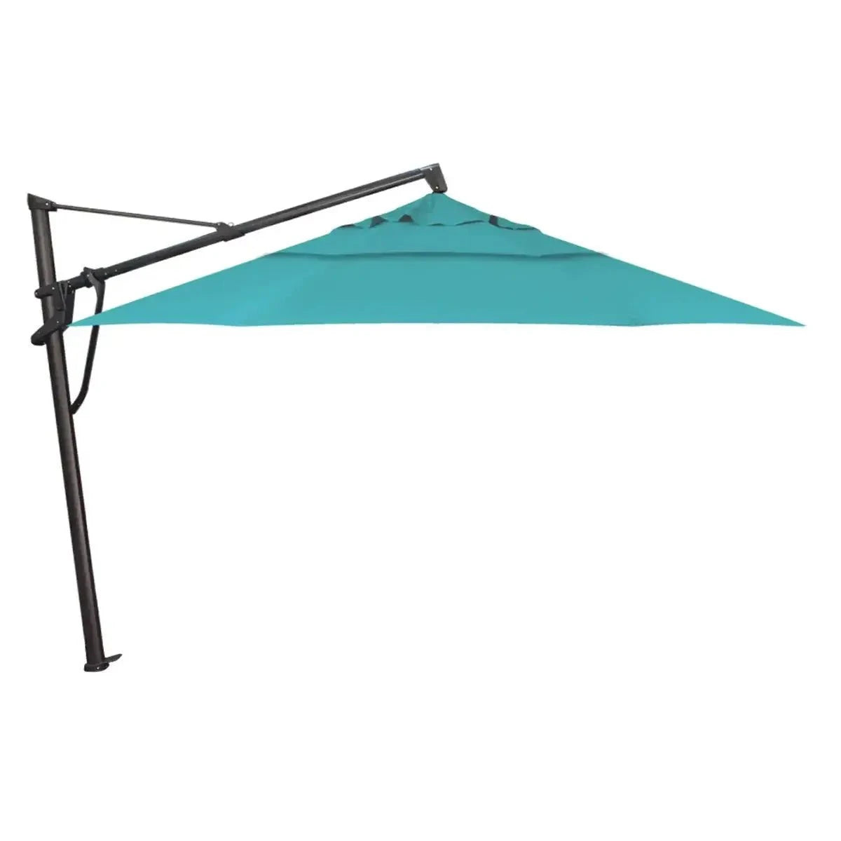 Treasure Garden 11' Octagon AKZP Cantilever Umbrella with Black Frame Outdoor Umbrellas & Sunshades