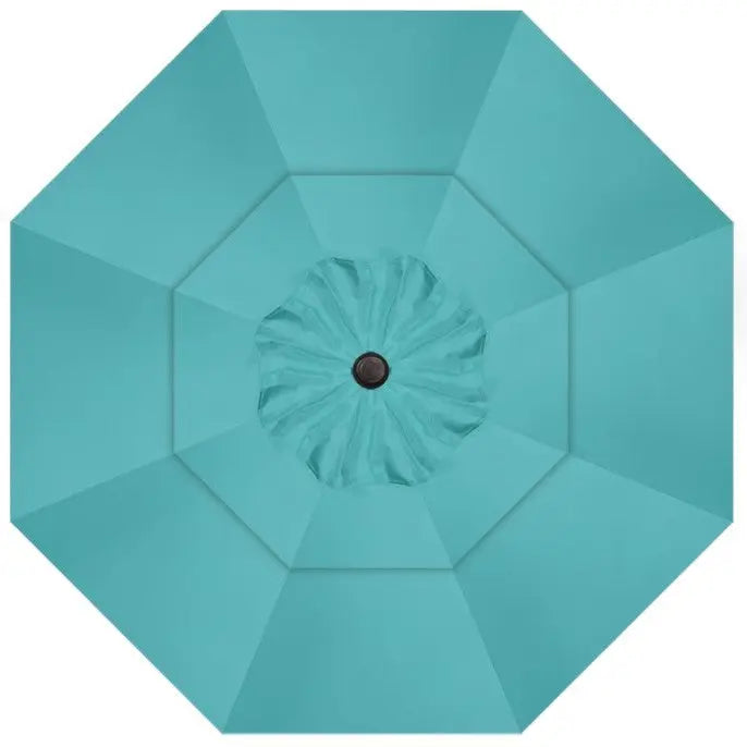 Treasure Garden 11' Octagon AKZP Cantilever Umbrella with Black Frame Outdoor Umbrellas & Sunshades