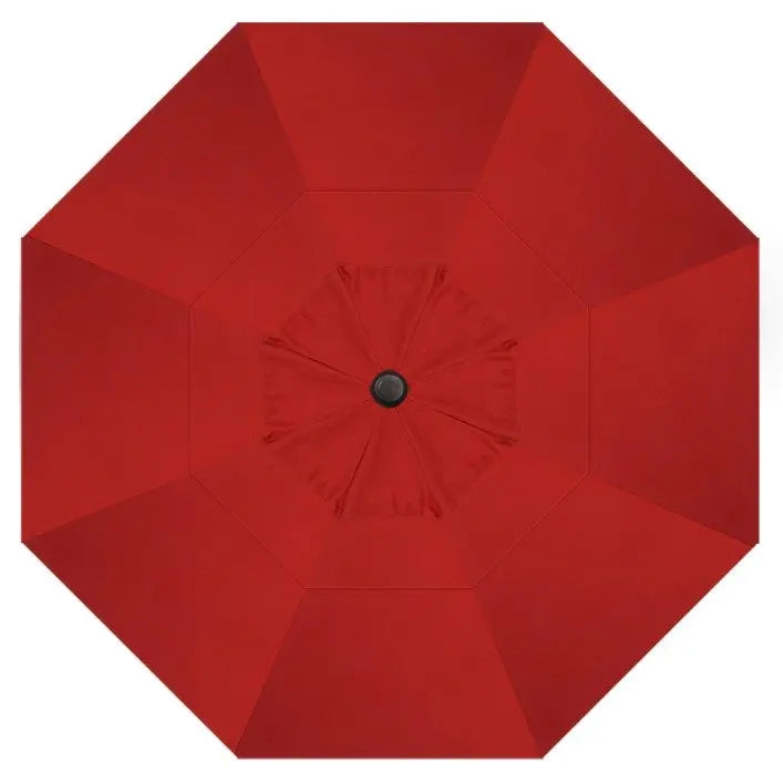 Treasure Garden 11' Octagon AKZP Cantilever Umbrella with Black Frame Outdoor Umbrellas & Sunshades