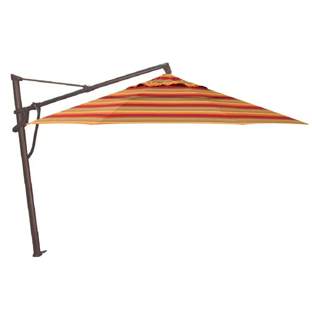 Treasure Garden 11' Octagon AKZP Cantilever Umbrella with Bronze Frame Outdoor Umbrellas & Sunshades Astoria Sunset, Grade A 12031167