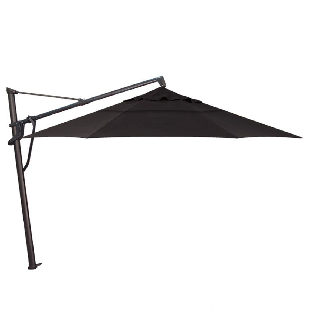 Treasure Garden 13' Octagon AKZP Cantilever Umbrella with Black Frame Outdoor Umbrellas & Sunshades Black, Grade C 12033333
