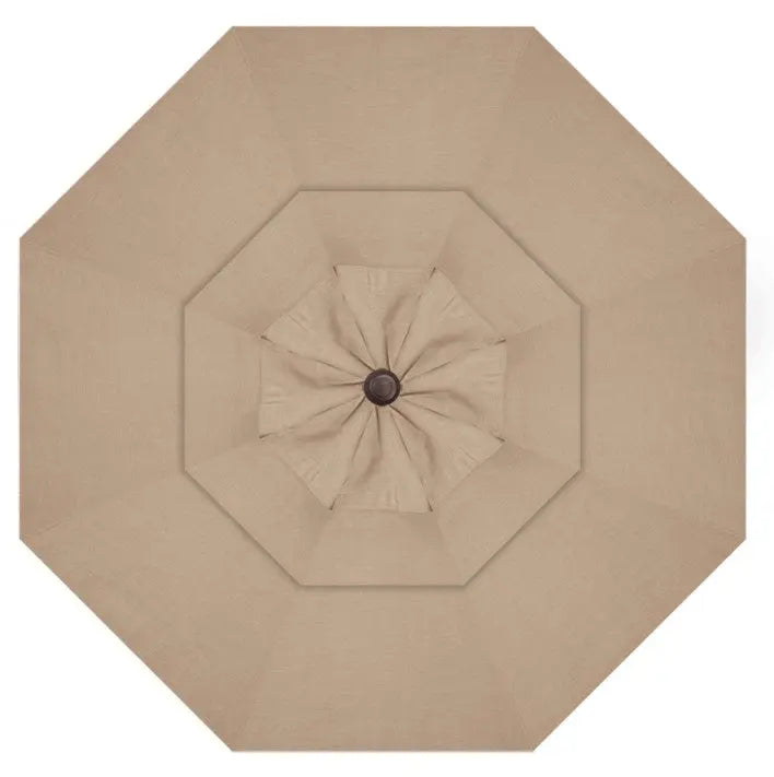 Treasure Garden 13' Octagon AKZP Cantilever Umbrella with Black Frame Outdoor Umbrellas & Sunshades Heather Beige, Grade A 12037942