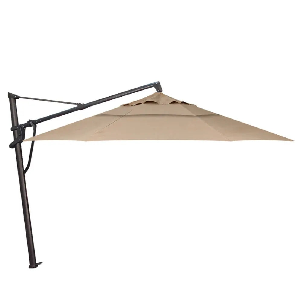 Treasure Garden 13' Octagon AKZP Cantilever Umbrella with Black Frame Outdoor Umbrellas & Sunshades Sand, Grade C 12037947